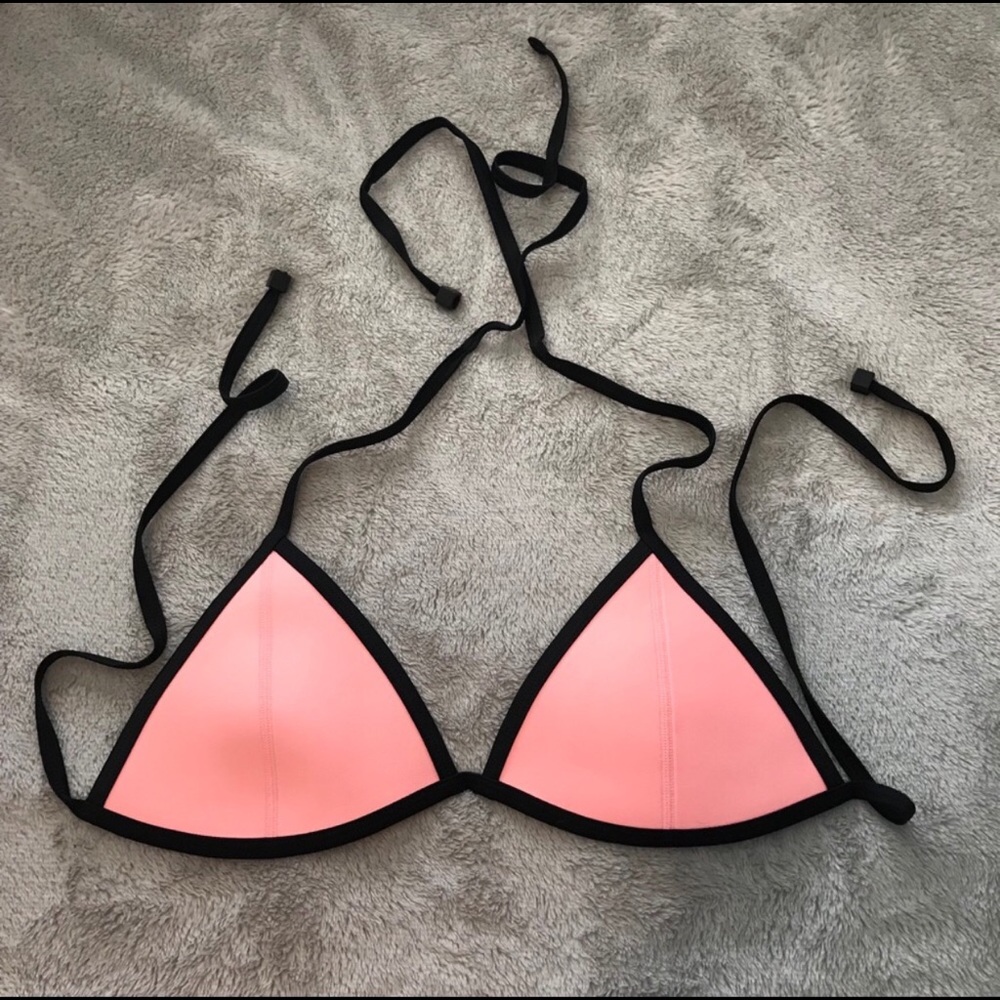 Pink Triangl Bikini Top